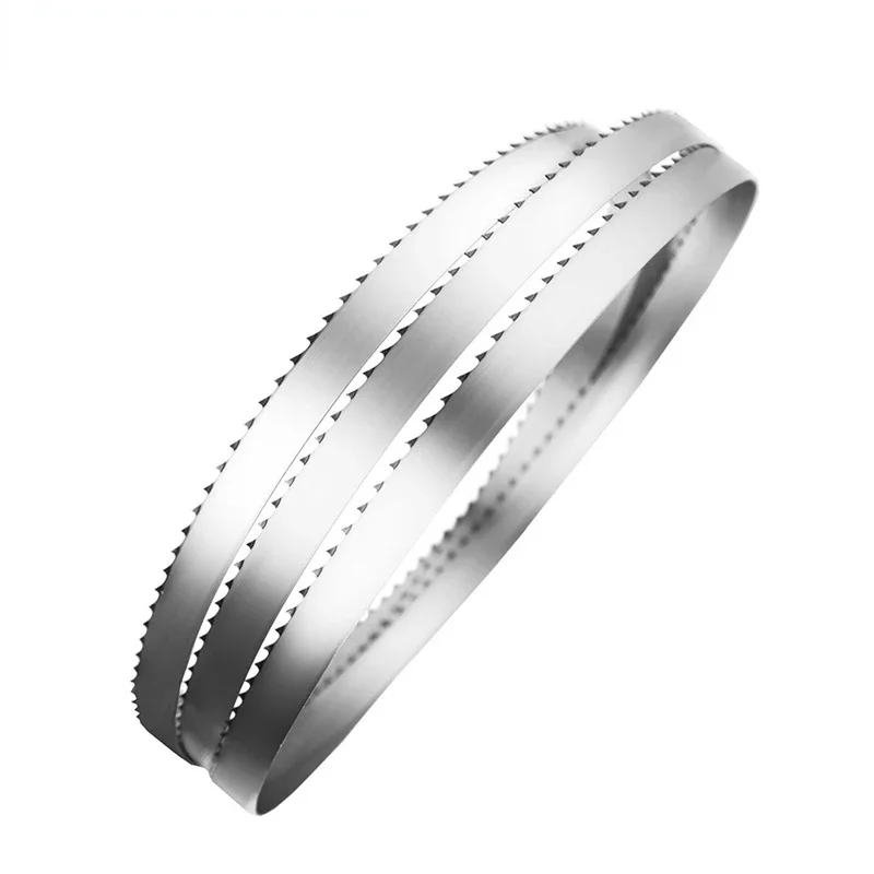 1200mm-2560mm Saw Blades With Width 16, 19mm 1650mm Band Saw Blades Cutting Bone, Frozen Fish, Meat.