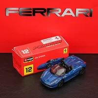 Bburago 1:64 Ferrari series Multiple models LAFerrari 488 458 ENZO F40 599 F12 car die-casting model small-scale toy collection 2