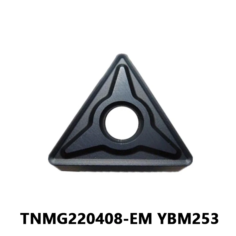 TNMG TNMG22 TNMG220408-EM YBM253 токарный станок токарный Карбид режущий станок с ЧПУ треугольные лезвия TNMG220408 токарный инструмент