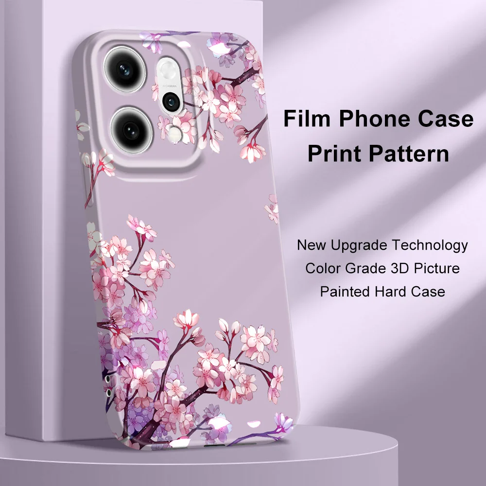 Floral Ripple Design Protective Phone Case - Durable Hard Cover