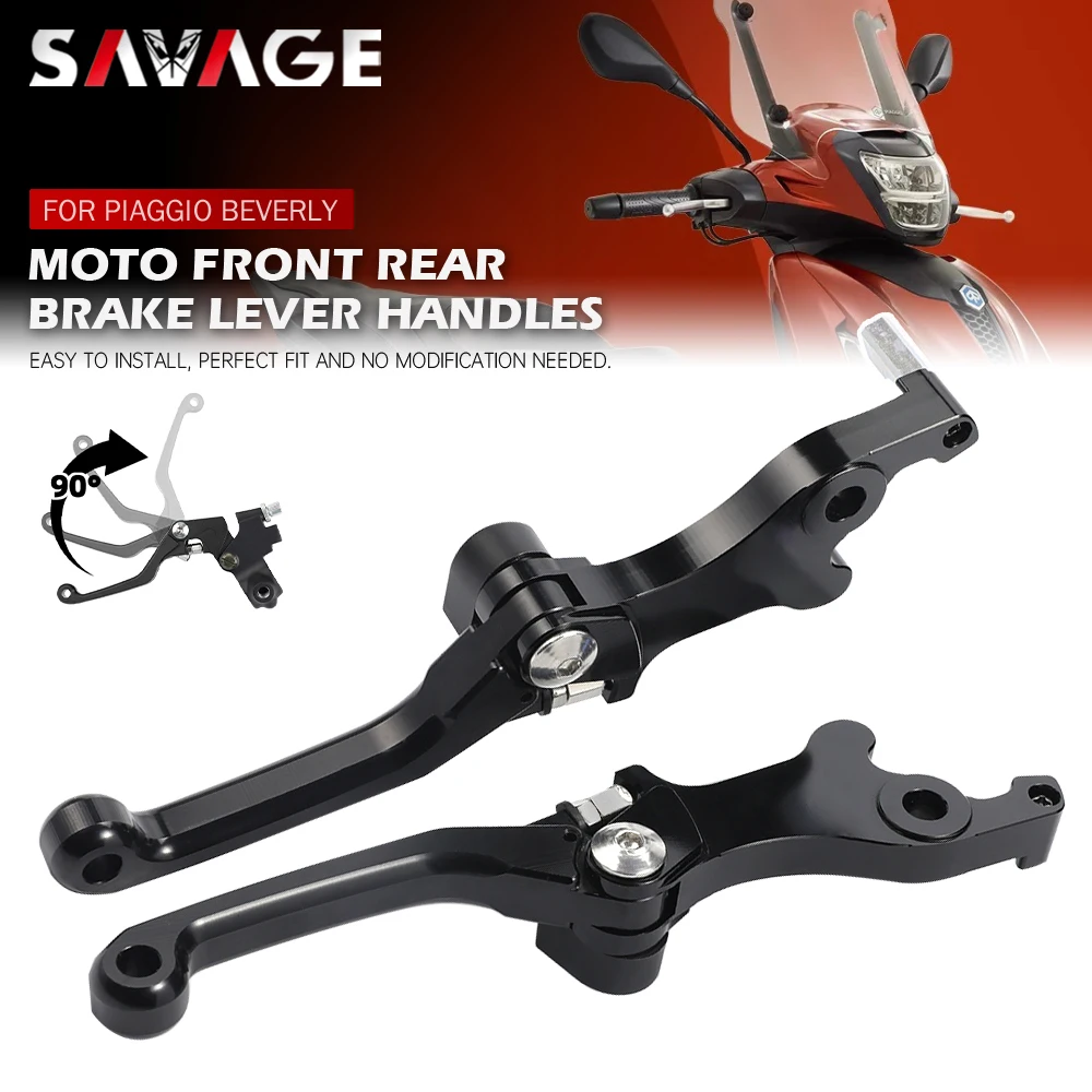 Front Rear Brake Levers For Piaggio Beverly 300 400 2021 2022 2023