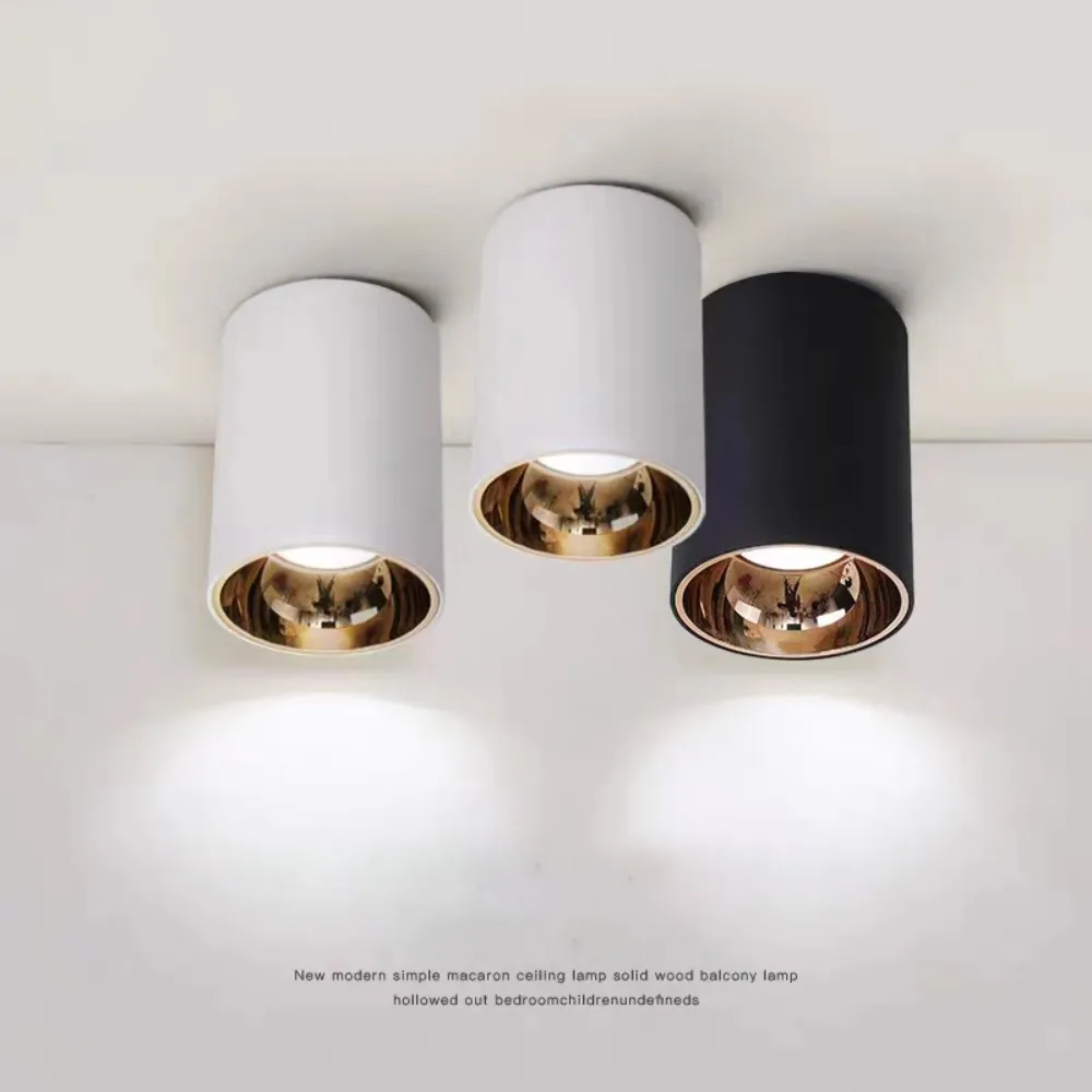 

Cylinder Rose Gold Dimmable LED Spotlight Downlight 5W 10W 15W 20W 30W Ceiling Lamp For Livingroom Kitchen Bedroom Foyer Office