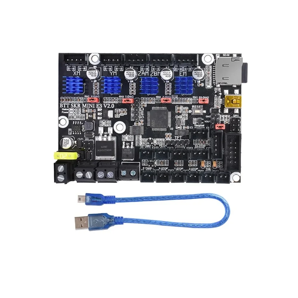 BIGTREETECH BTT SKR 미니 E3 V2.0 제어 보드, 32 비트, TMC2209 3D 프린터 부품 마더보드, Ender3 업그레이드 SKR V1.4 터보용