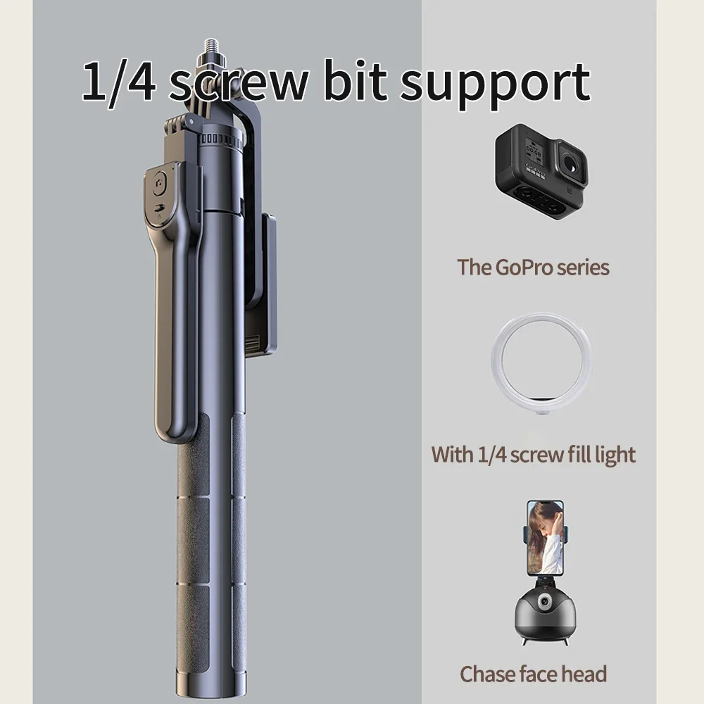 Scalable Multifunctional Outdoor Live streaming Stand Pan Tilt Zoom Compatible with various Smart Camera Devices 1.7m