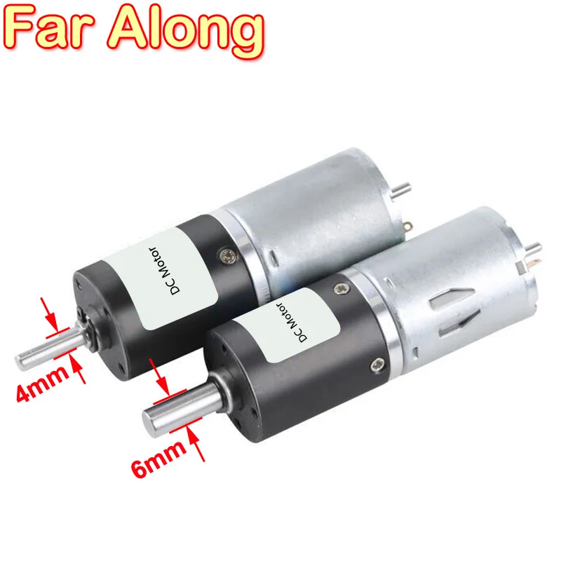 6mm DC 3V 3.7V Tiny Mini Coreless Planetary Gear Motor Slow Speed DIY Robot Car - Foto 5