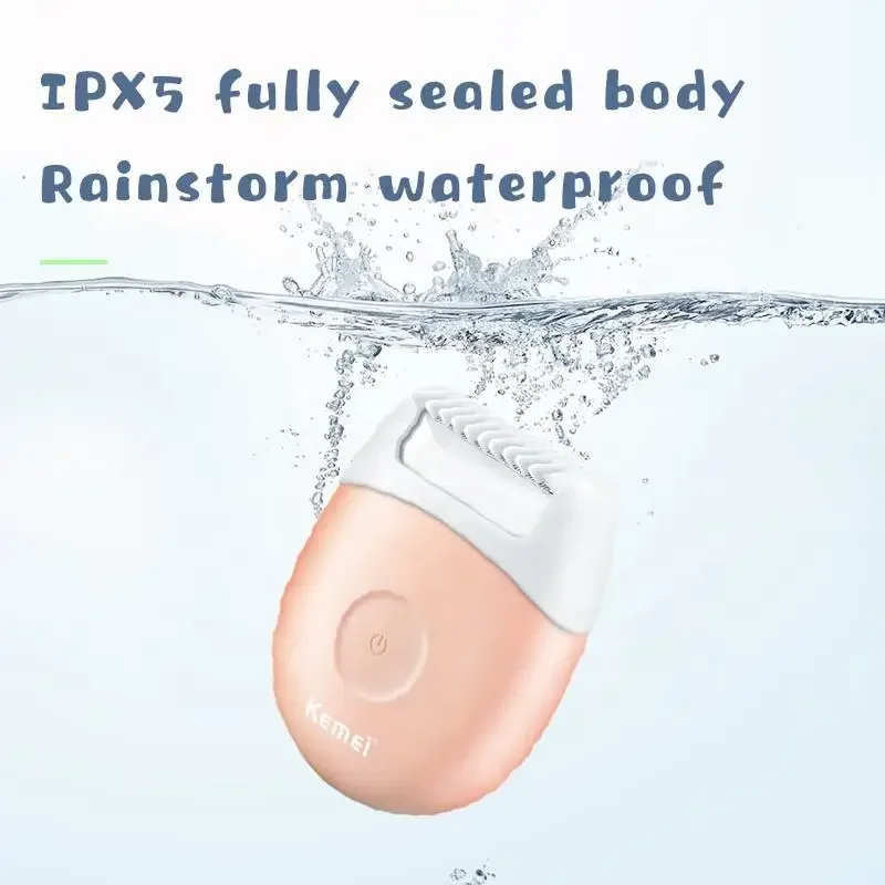 USB Charging Waterproof Body Razor Epilator Kemei Km-3213 Mini Design Fast Filling Without Skin Damage Body Hair Remover