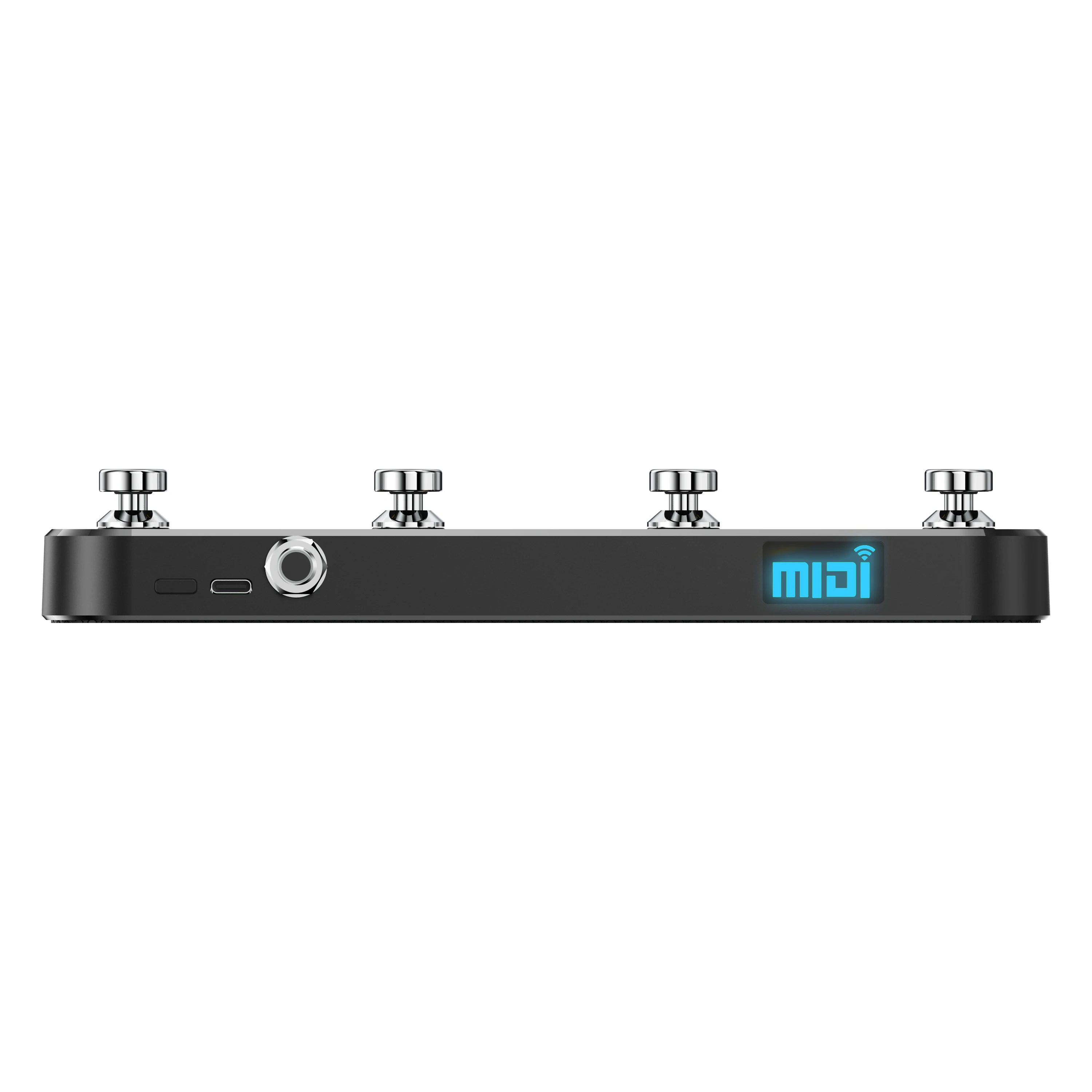 Wireless MIDI Control Pedal 4 Switches & Buttons USB Rechargeable Lithum Battery Includes Wireless MIDI Adapter