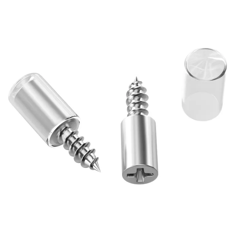 Wardrobe one-piece self-tapping screw partition support nail wine cabinet glass fixing bracket