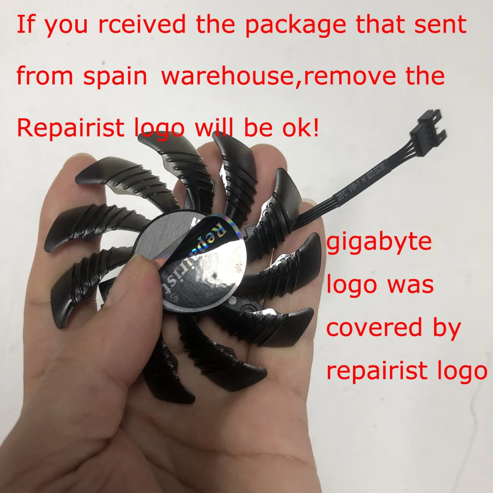 Placa de Vídeoventilador de Placas Gráficaspara Gigabyte Gtx 1080 ti g1 Gamingpara Gigabyte Gtx 1070 ti g1 Gamingpara Gigabyte Gtx1080 G1gigabyte Gtx 1060 Rocksustituir T128010su Pld08010s12hhrefrigerador - Imagem 4