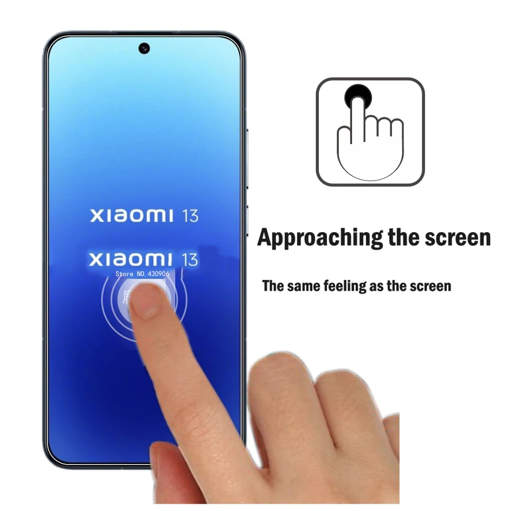 Für xiaomi mi 14 Displays chutz folie Finger abdruck Entriegelung Bildschirm abdeckung mi 14 13 transparente gehärtete Glas folie 2.5d Kante 9h