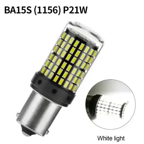 2Pcs 1156 BA15S P21W BAU15S PY21W T20 7440 W21W 3157 1157 P21/5W W21/5W LED Bulbs 144smd LED CanBus Lamp For Turn Signal Light - Image 8