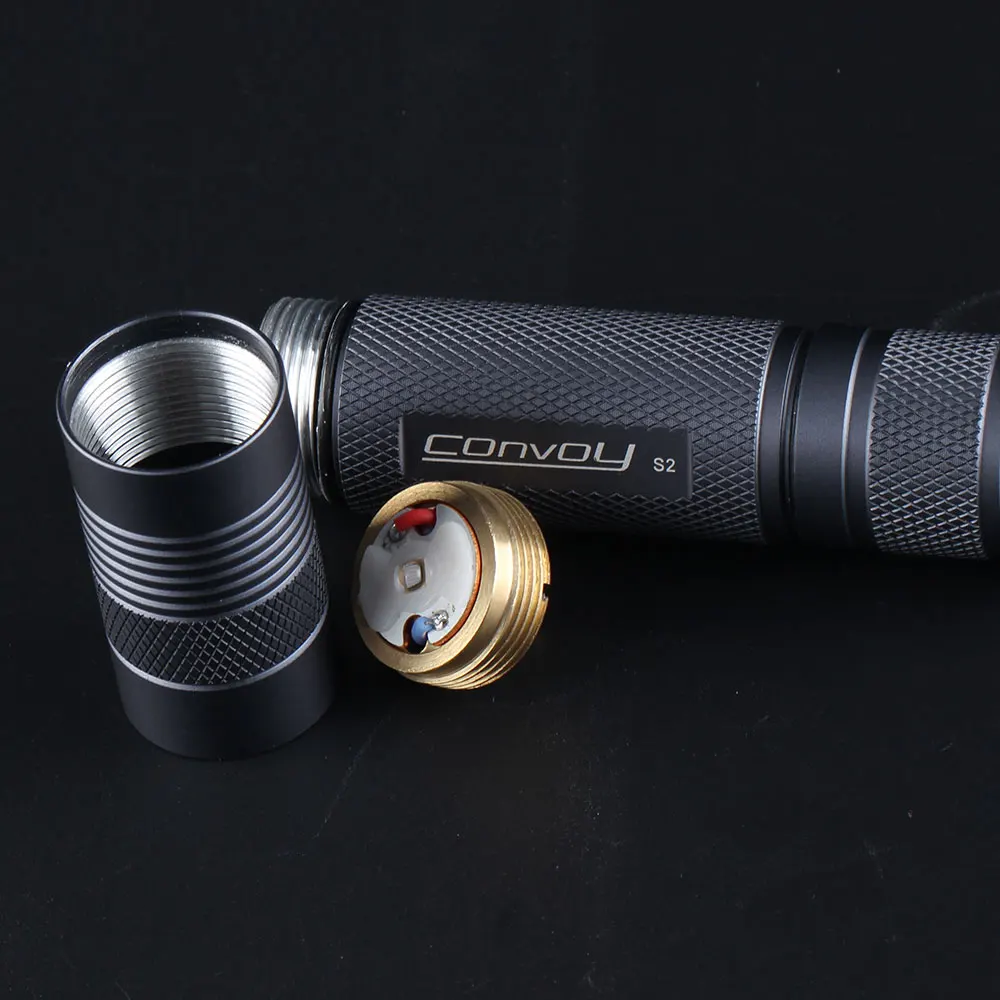 Gray Convoy S2 UV 365nm flashlight 7135*5 single mode zwb2 filter installed UVA 18650 Ultraviolet flashlight torch