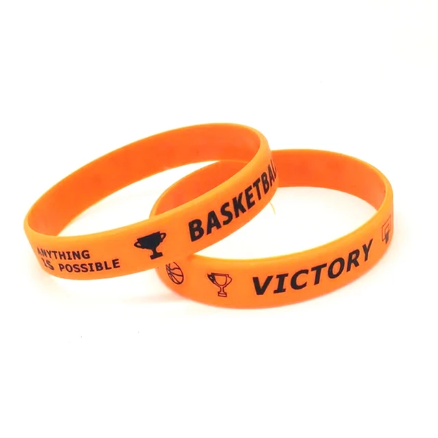 Up Bracelet Basketball Wristband Luminous Rubber Bracelets Silicone Sweat  Band | eBay