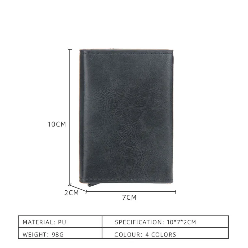 Credit Card Holder Anti Thief Rfid Credit Card Holder Smart Minimalist Wallet Pocket Men Women Slim Cardholder Bank Cash Creditcard Case Bag Purse