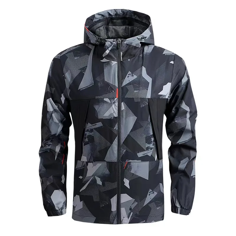 Windproof Motorcycle Jacket Men's Downhill Cycling Jackets Mtb Breathable Bicycle Clothing Mountain Bike Jersey Camouflage Wear