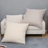 Large Soft Cushion Cover Sofa Bed Backrest Pillowcase Solid Color Huge Pillow Case Protector Washable 80CM 4