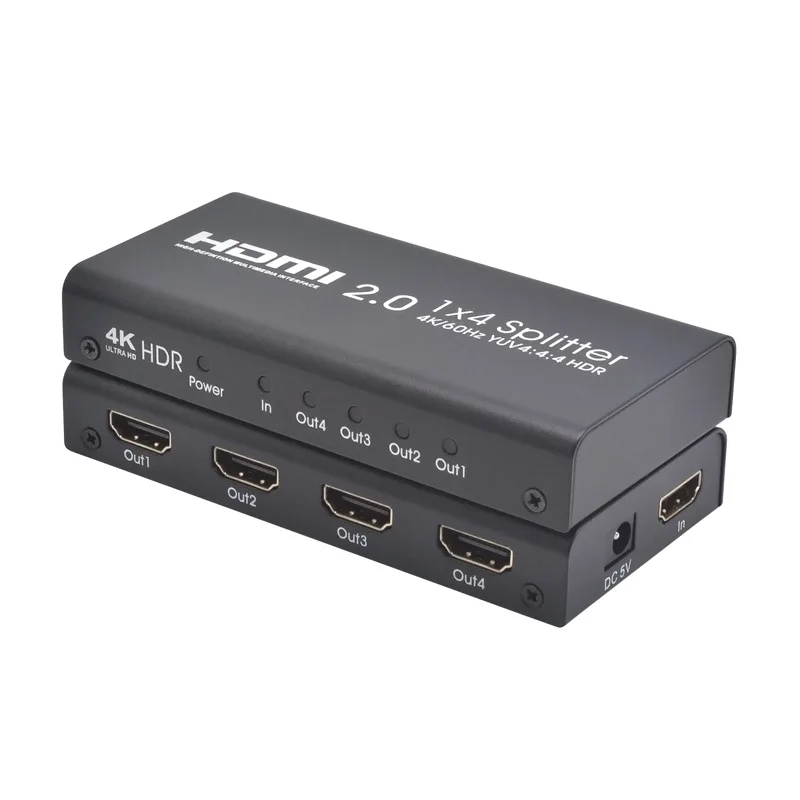 

4K 60Hz Video 4K HDMI Splitter 2.0 1x4 4k HDMI Splitter 4K 3D HDMI Splitter 1x4 HDR DTS-HD Support HDR for PC Laptop PS4 XBOX