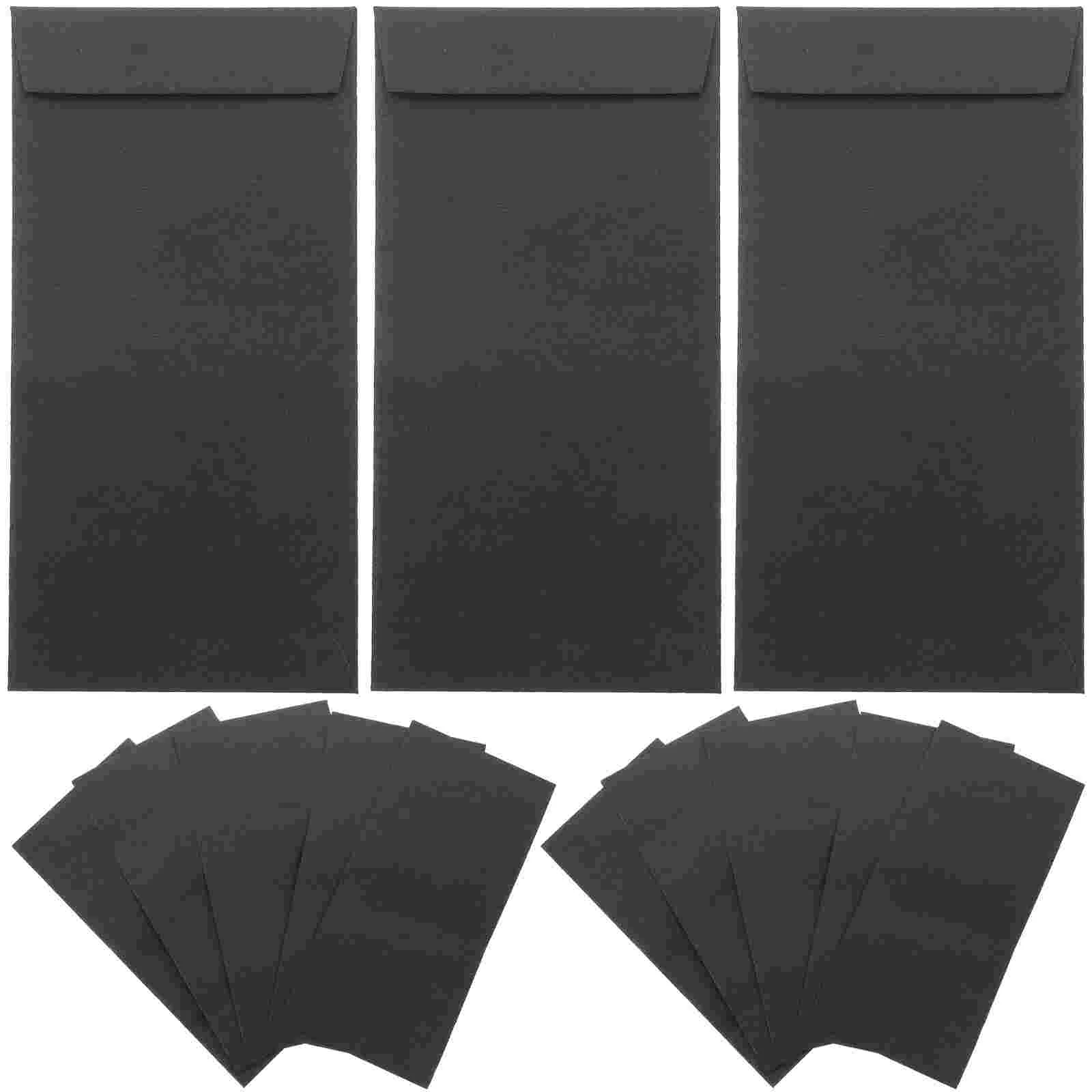 

Envelope For Money Cash Self-Adhesive Envelope Money Paper Saving Challenge Black Jewelry Small Item Pouch Colored Gifts Coin