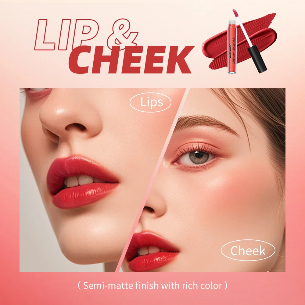 Waterproof Liquid Lipstick 8 Color Vitamin E Makeup Sets Lip Glosses Lip Plumpers Lip Cream Valentine's Day Gifts - Image 6