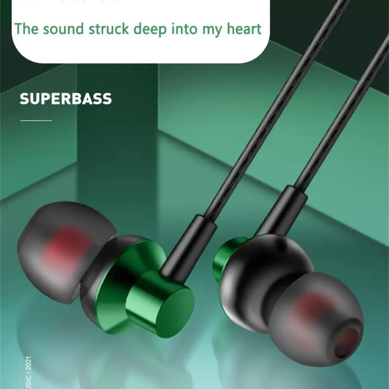 A03 3.5mm Subwoofer In-Ear Headphones Stereo HIFI Wired Earpiece Music Earphones Sport Headset for Phone