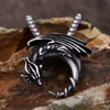 Small Size Vintage Dragon Necklace Stainless Steel Fashion Animal Pendants For Men Unique Amulet Jewelry Gifts Dropshipping 2