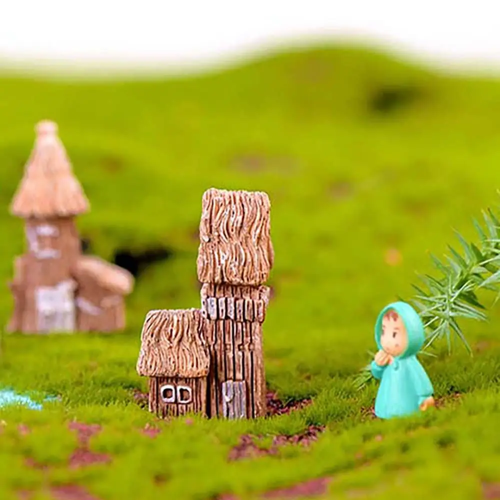 Crafts Castle Home Decoration DIY Gift Ornaments Pastoral Figurine Miniature House Knickknacks Background Decoration