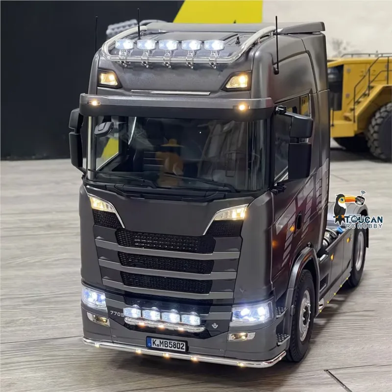 770S 신형 1/14 카볼라이트 4x2 RC 트랙터 트럭 무선 조종 자동차 2단 기어박스 차동 잠금 장치 전동 자동차 모델