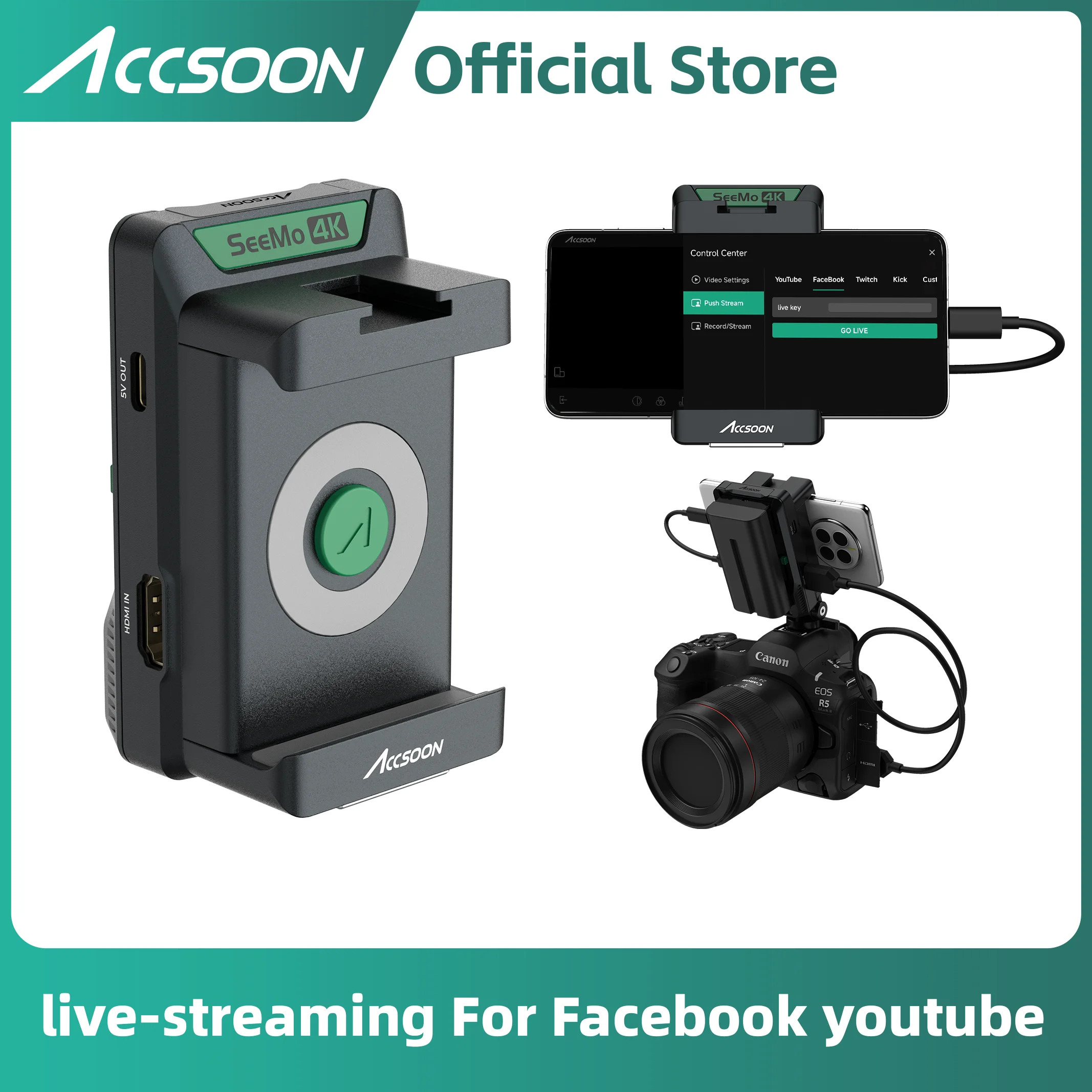 SEEMO in Video Capture Card ACCSOON for iPhone iPad IOS