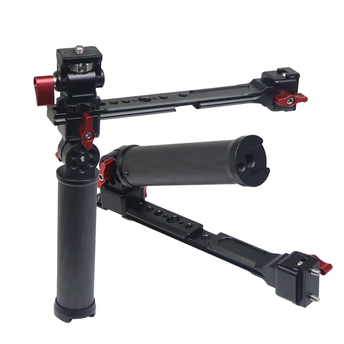 RS4 RS3 Mini RSC2 Gimbal Dual Carbon Handle Grip 180 Adjustable Clamp for Ronin
