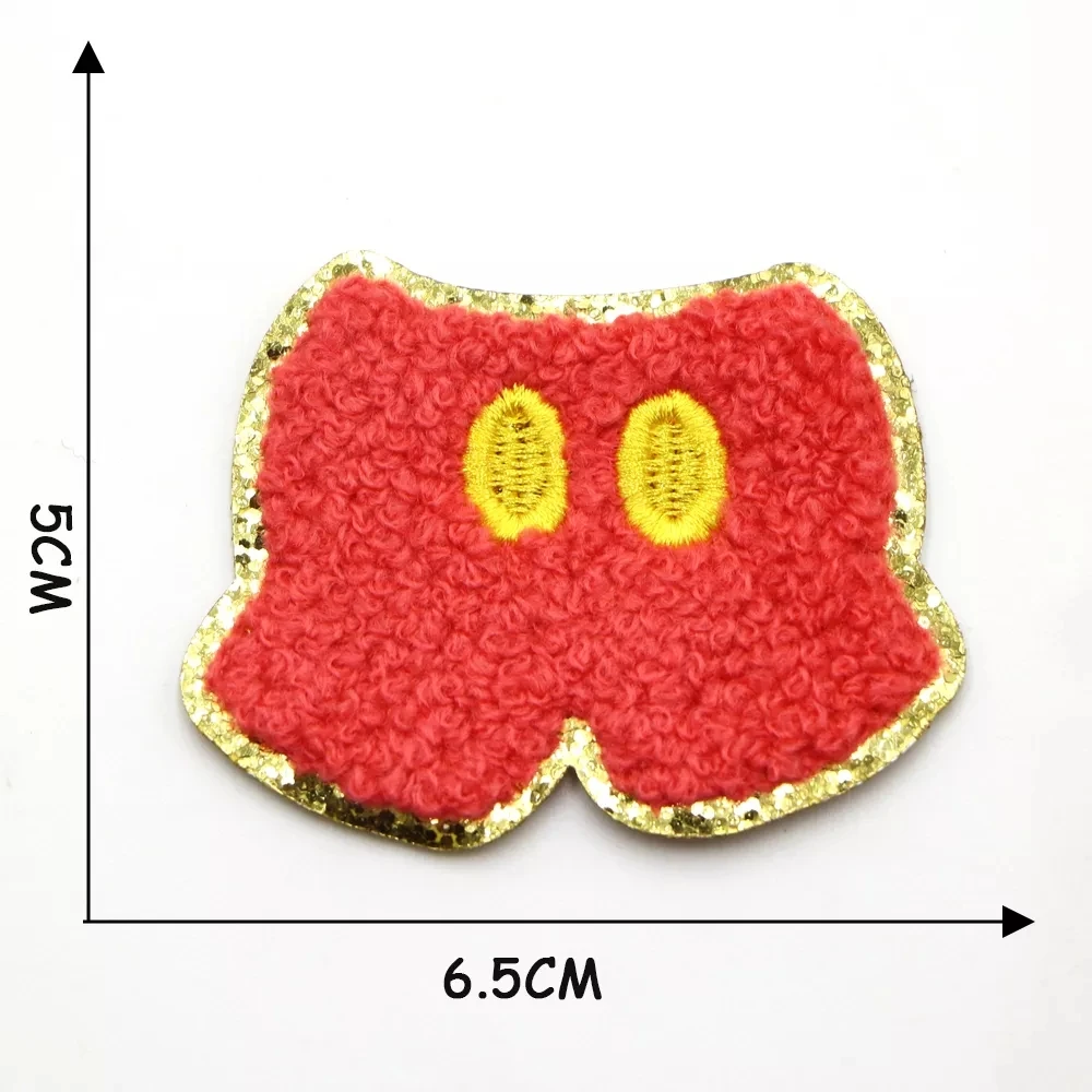 1PC Regenbogen Gesicht blitzPatches Chenille Stickerei Kleidungsstück Applique Eisen Auf Patch Für Kleidung Liefert Dekor Zubehör – Detail 19