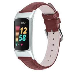 Premium Leather Strap for Smartwatch - High - Quality Unisex Bracelet Band (Brown)