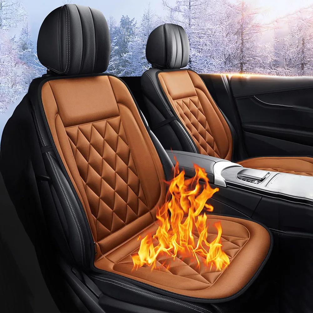 Heated Car Seat Cushion 12V Universal Auto Heating Cover Plush Soft Mat  Winter Heating Seat Cushions Heater Pad Seat Electr G1L4 - AliExpress