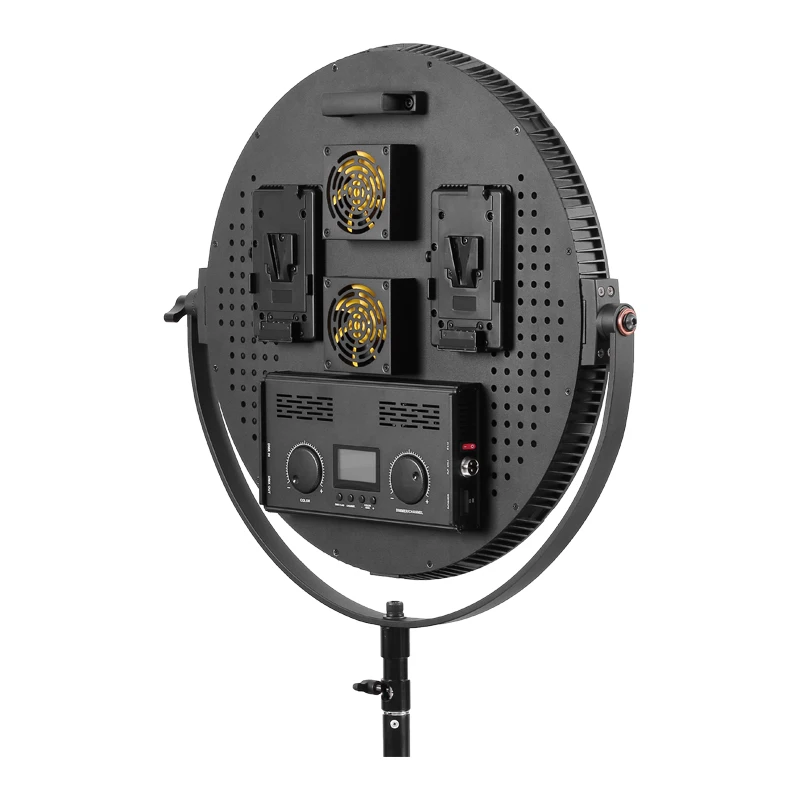 

Tolifo R-S120B Soft Light Adapter Power Bi Color 120W Studio Round Panel LED Video light for Photography