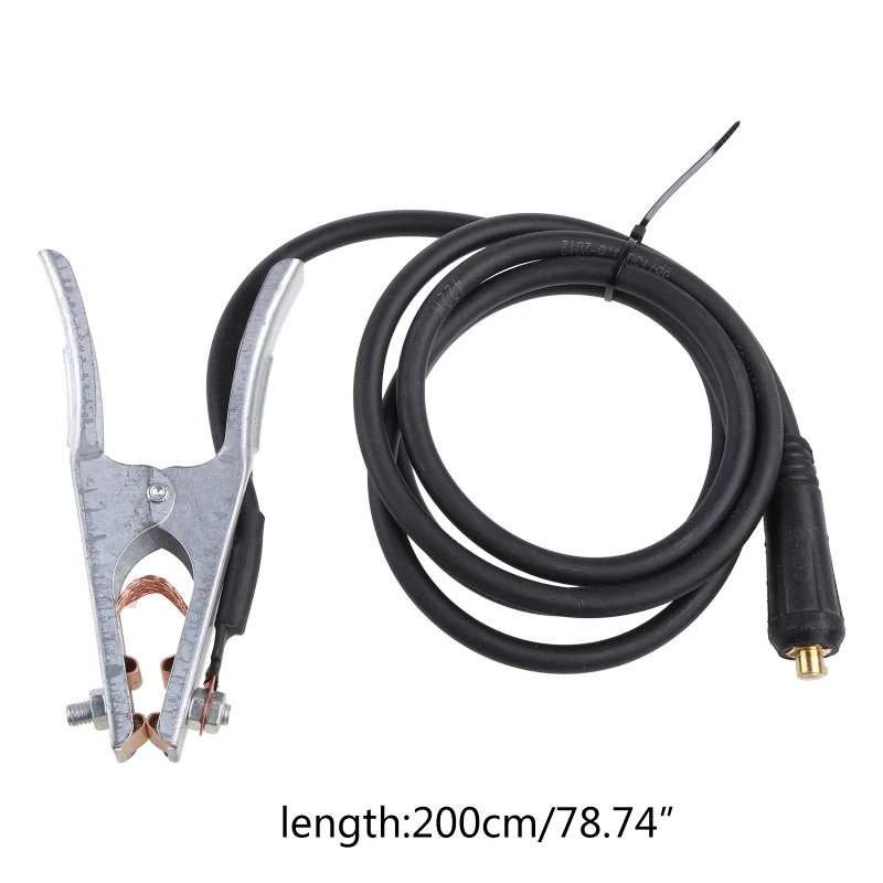 200-Amp Welder Electrode Holder Stick Rod Stinger Copper Plier Electrode Clamp 2 Meter Long Cable For Welding Machine