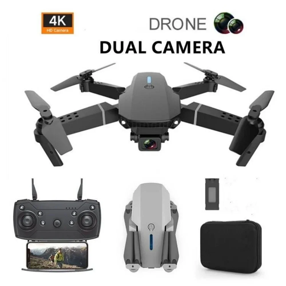 

2024 New E88 Pro WIFI FPV Drone Wide Angle HD 4K 1080P Camera Height Hold RC Foldable Quadcopter Dron Helicopter Toys Gift