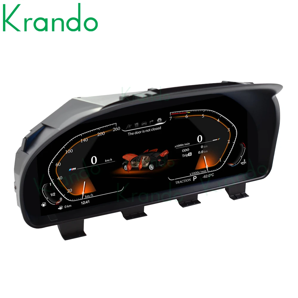 Krando 자동차 대시 보드 디스플레이 패널, 디지털 클러스터 조종석, BMW 5 시리즈 F10 F11 F06 F01 F02 X3 F25 X4 F26 X5 F15 F18 X6 F16