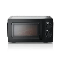Four à micro-ondes compact 20L, puissance 700W avec 6 niveaux de puissance et minuteur, pour décongeler et réchauffer, noir/blanc 1