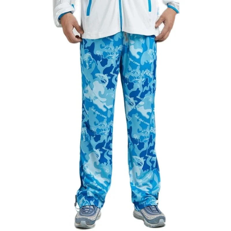 Vikalelin 남성용 낚시 바지 모기 방지 자외선 차단제 얼음 낚시 의류 플러스 사이즈 여름 플라이 낚시 장비 야외 활동