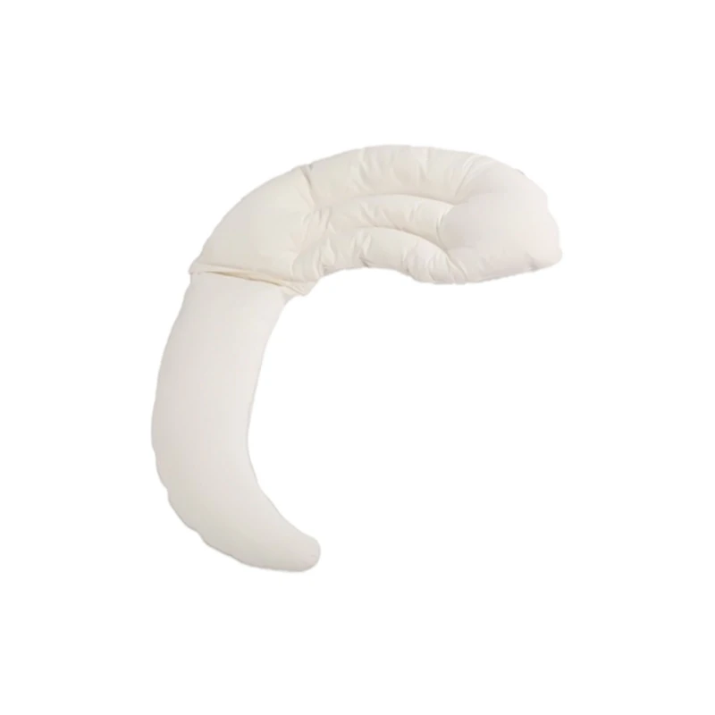 Lovely Moon Shaped Toddler Body Pillow for Sleeping Soft & Comfortable Cotton Sleep Pillow Huggable Washable 2
