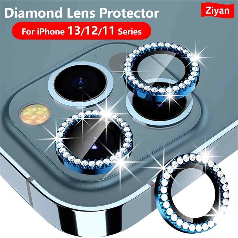 Diamond Camera Case For Iphone 13 11 Pro Max 12 Pro Max Camera Lens Protector Screen Cover For Iphone11 Pro 12pro Tempered Glass Screen Protectors Aliexpress