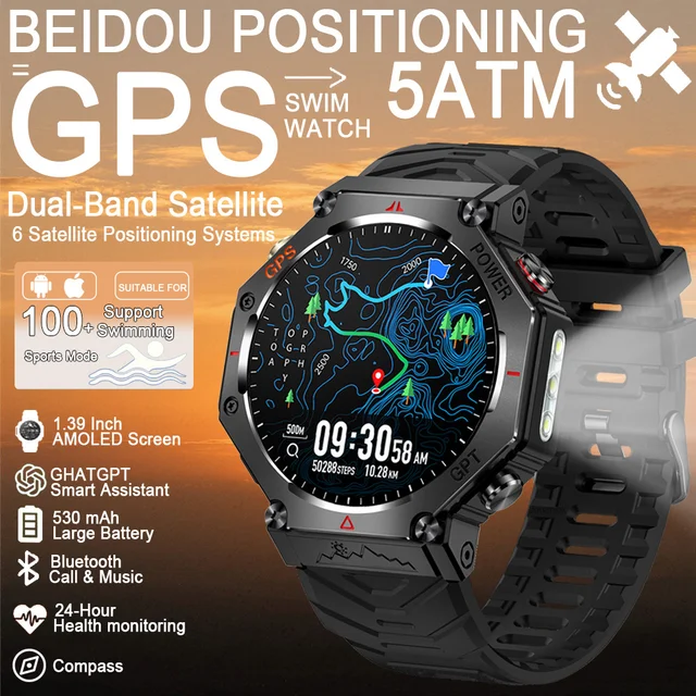 2025 For HUAIWE Military Outdoor GPS Sports Smart