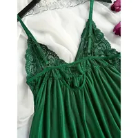 Sous-vêtements d'été pour femmes, grande taille, ensemble de lingerie féminine ultra-fine, robe de nuit, string transparent 3