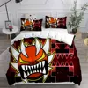 Geometry Dash Bedding Sets Comforter Quilt Bed Cover Duvet Cover Pillow Case 2-3 Pieces Sets Kids Adult Size 2