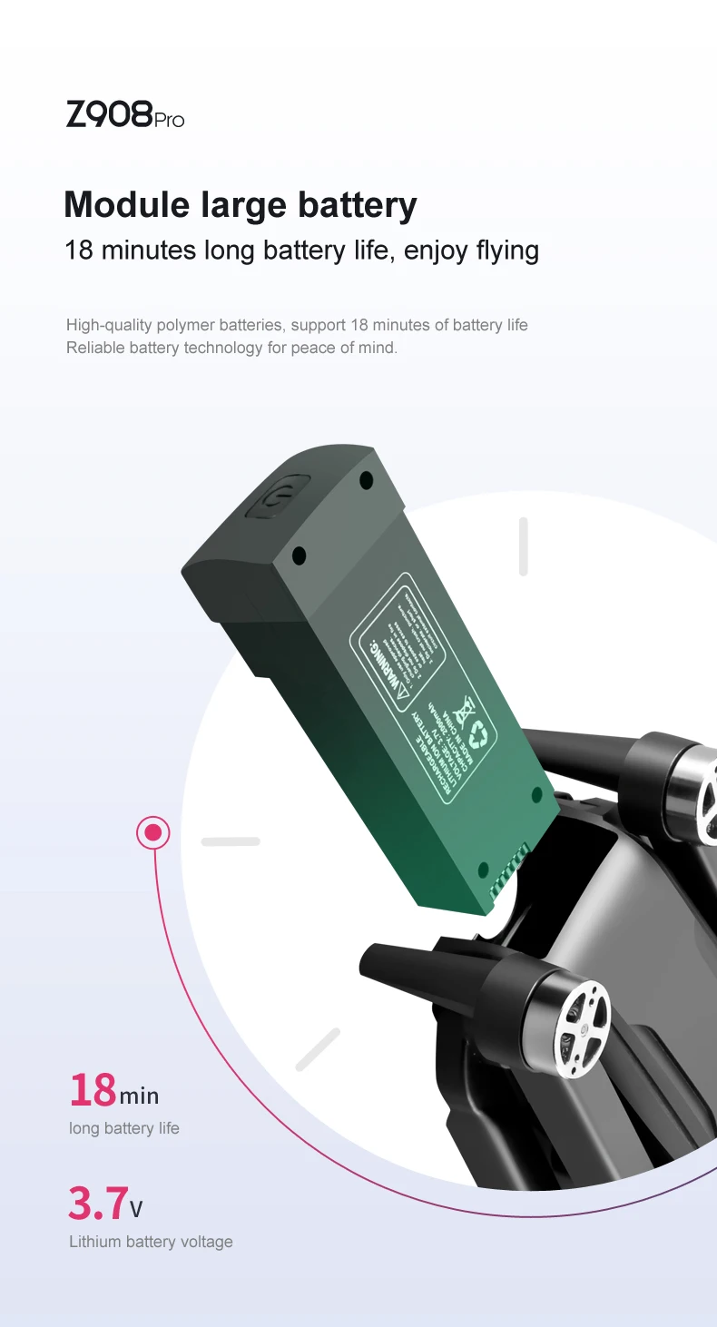 Drone 8K avec 3 Batteries - Caméra HD WiFi GPS Retourné