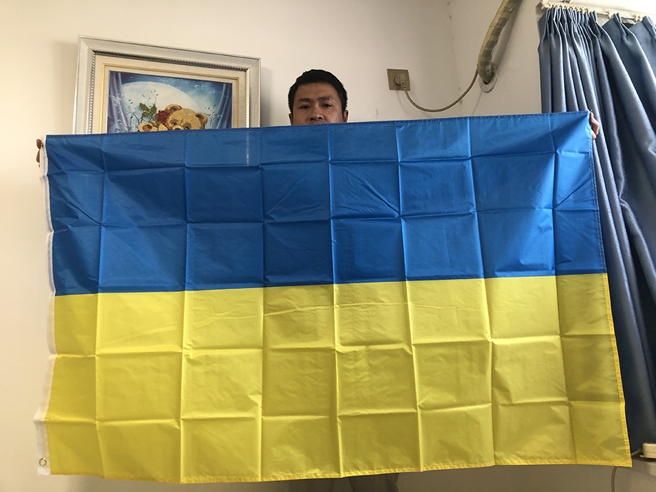 SKY FLAG Ukraine National flag 90X150cm Hanging Polyester Blue Yellow UA UKR Ukrainian National Flags For Decoration