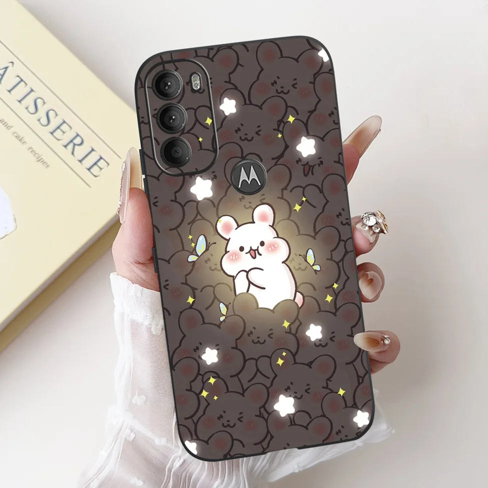 Luxury Cute Cartoon Cat Shockproof Silicone Phone Case - 6.4 Fashionable Back Cover