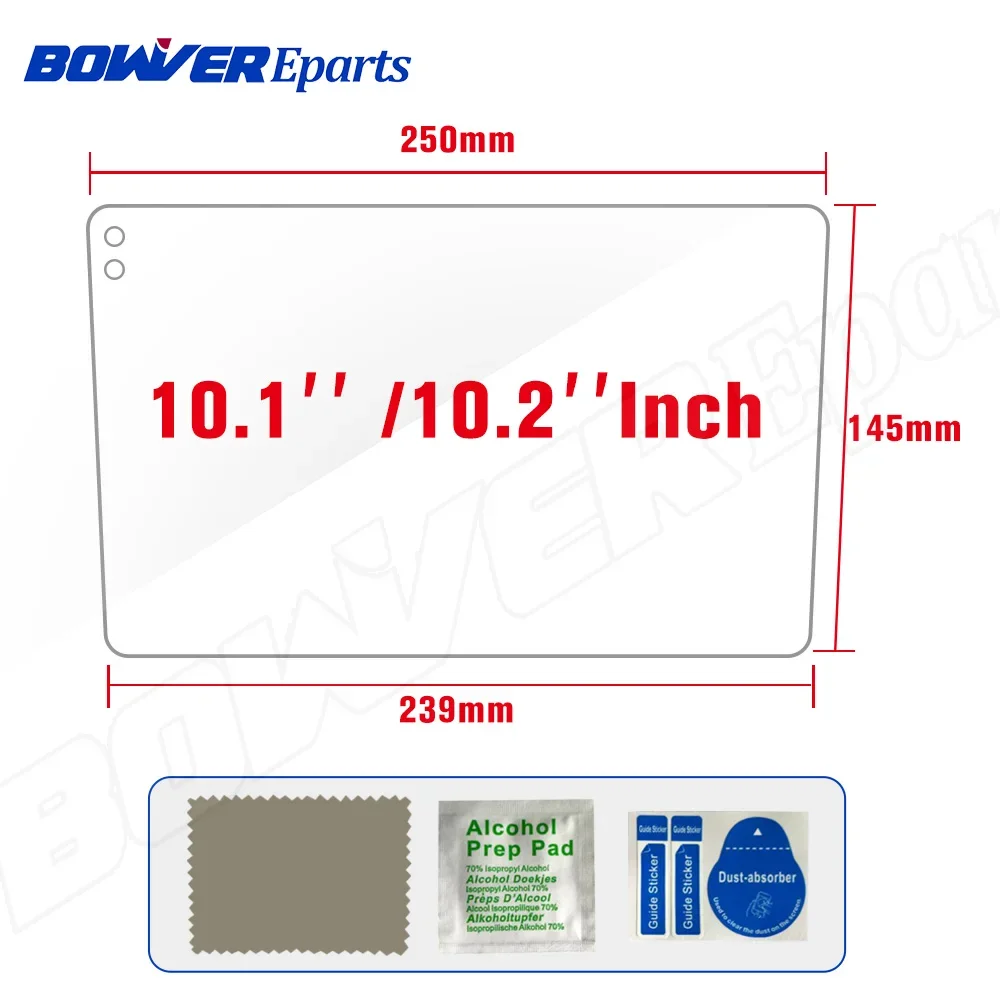

Glass Screen Protector Film car stickers for 9" 10.1" Car Radio of car DVD GPS Tempered Glass Protective Film Sticker