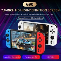 G90 PSP 7 pouces 64GB 4000mAh console de jeu portable arcade adapté pour PSP/PS1 rétro TV contrôleur de jeu cadeau pour garçons 2
