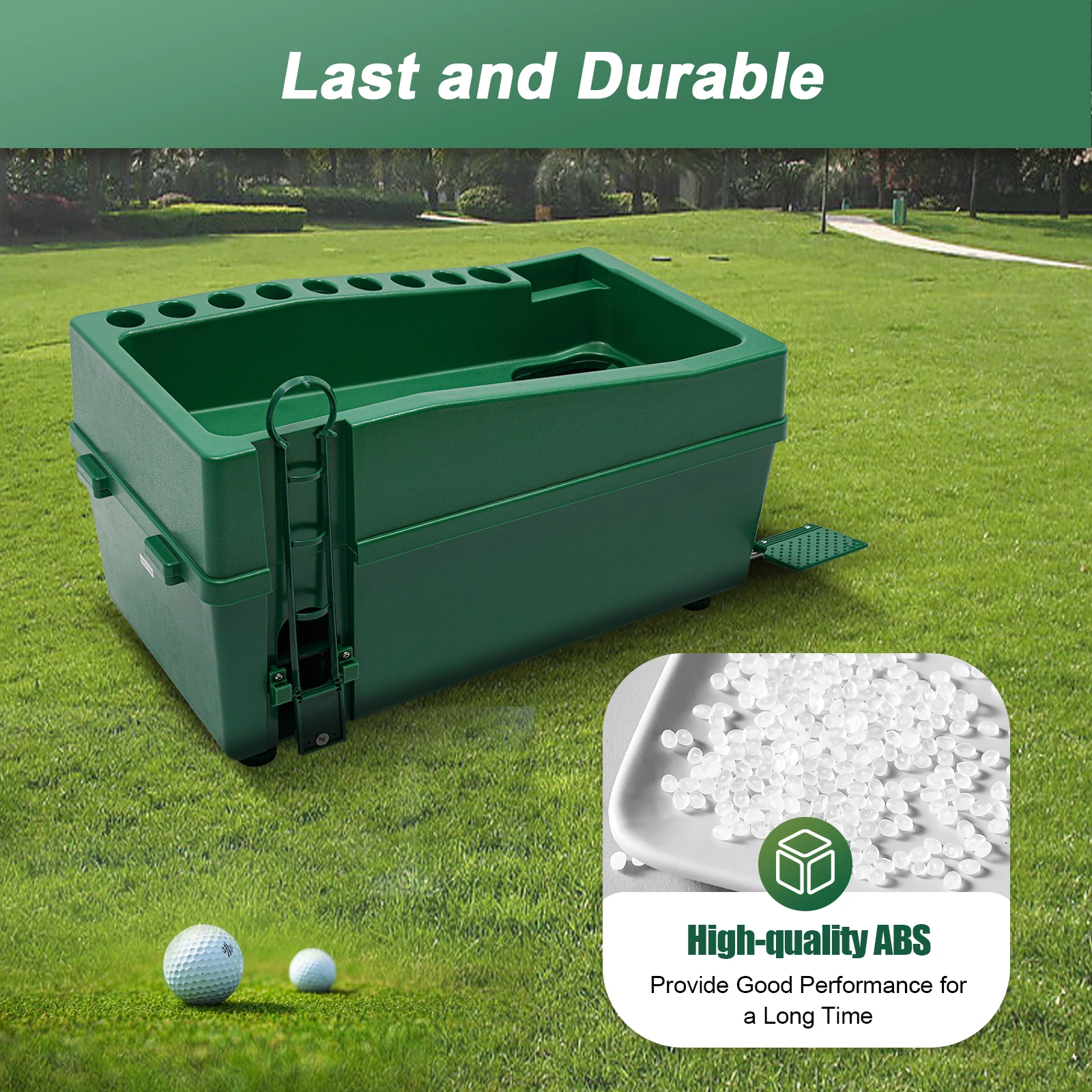 Automatic Golf Tee Machine, Golf Ball Dispenser 100 Golf Balls Automatic Golf Ball Tee Up Machine Golf Ball Pitching Machine 2