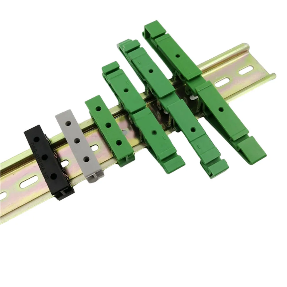 PCB DIN Rail Mounting Adapter PCB Mount Bracket Clips Circuit Board Bracket Holder Carrier Clips Panel din rail bracket 2PCS 35mm